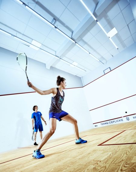 LED lighting for squash courts