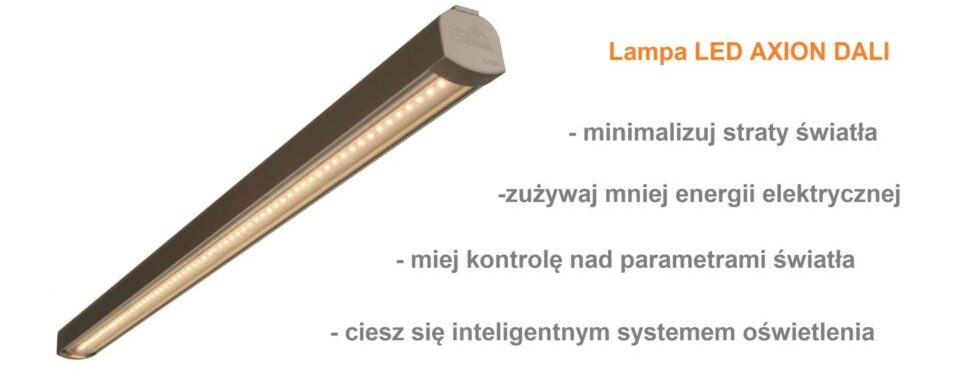 Lampa LED DALI liniowa, korpus aluminiowy, lampa LED przemysłowa