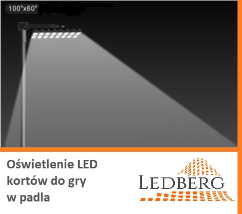 równomierne oświetlenie kortów do gry w padla lampy LED zewnętrzne