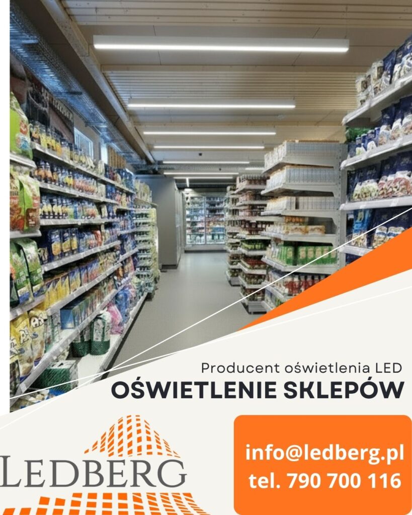 oświetlenie sklepów lampy liniowe LED producent oświetlenie sklepów lampy liniowe LED producent
