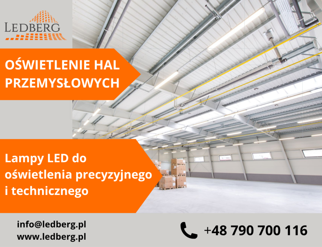 Oświetlenie hali przemysłowej 