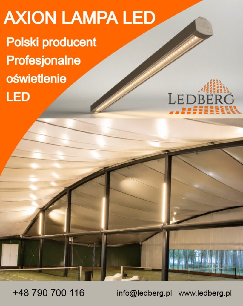 Oświetlenie kortów tenisowych lampa led