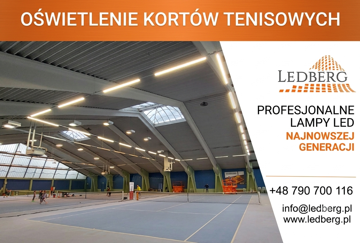 Oświetlenie kortów tenisowych