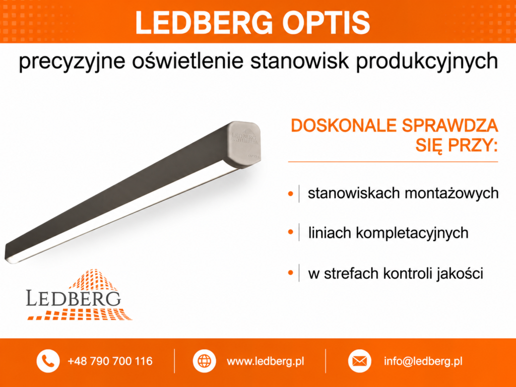 Oświetlenie linii produkcyjnych OPTIS