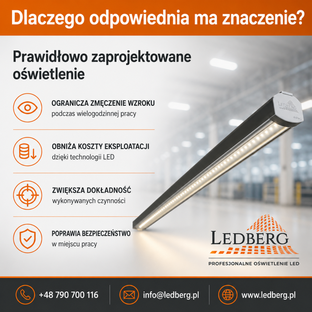 Oświetlenie stanowiska pracy