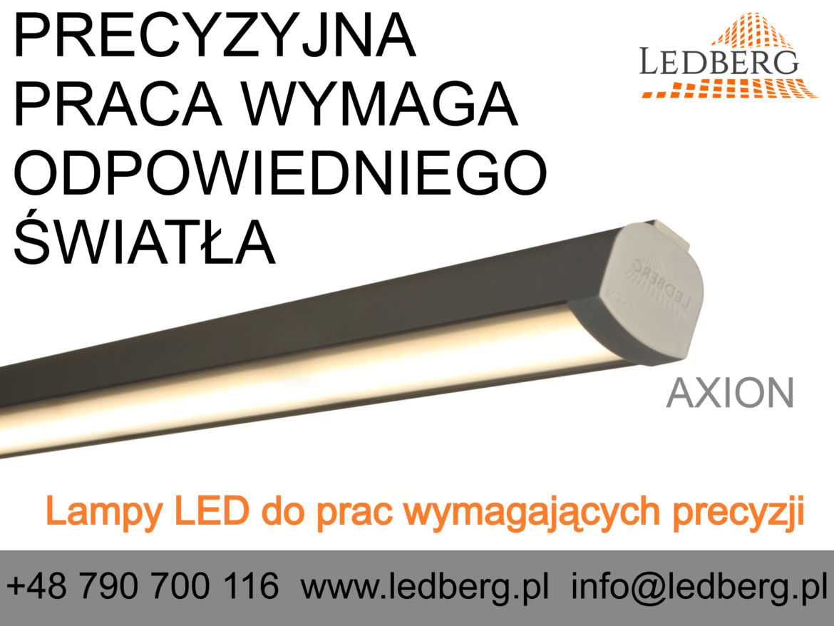 PRECYZYJNA LAMPA WYMAGA ODPOWIEDNIEGO OŚWIETLENIA