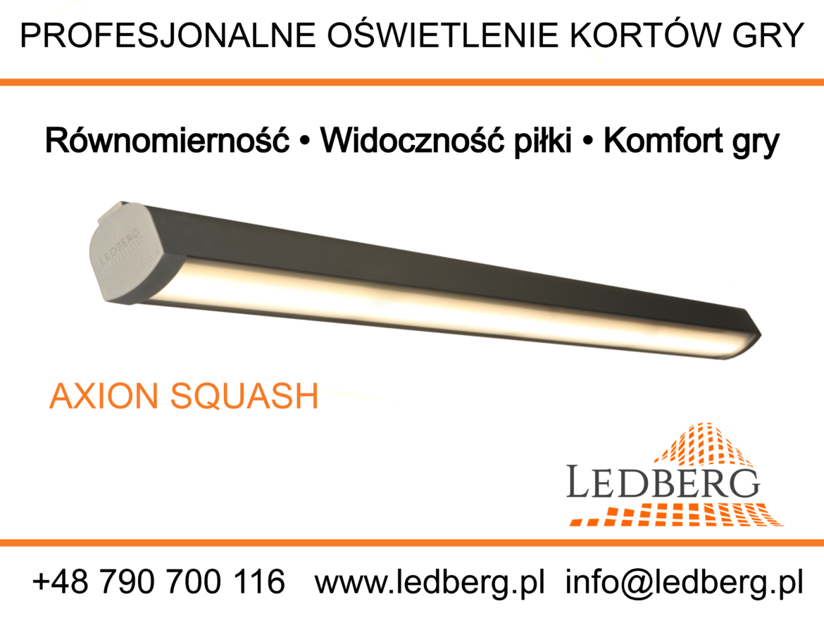Dlaczego równomierność oświetlenia jest ważna na korcie squash? Profesjonalne oświetlenie kortów gry