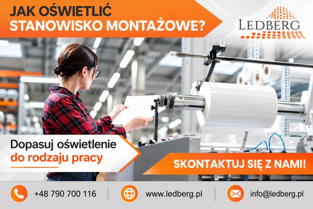 jak oświetlić stanowisko montażowe