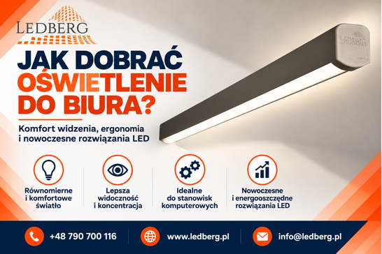 Jak dobrać oświetlenie do biura OPTIS