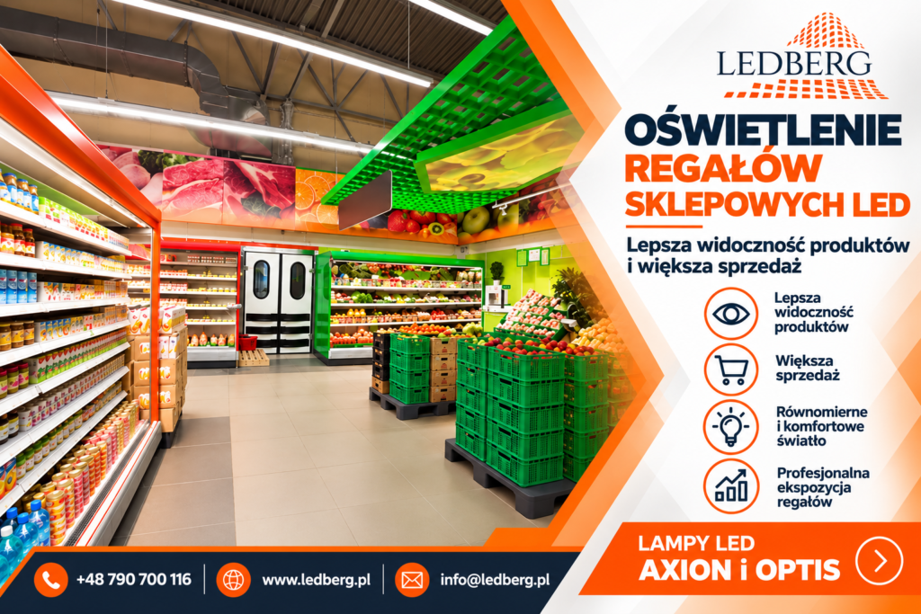 Oświetlenie LED w sklepie – lepsza ekspozycja