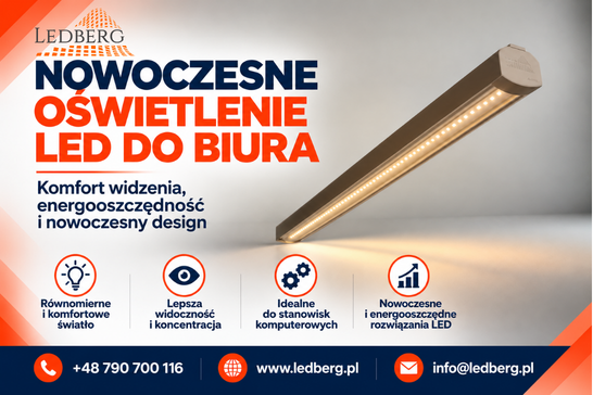 nowoczesne oświetlenie do biura AXION
