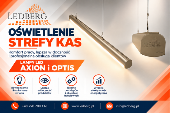 oświetlenie strefy kas