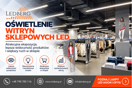 oświetlenie witryn
